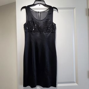 Betsey Johnson Black Silk cocktail dress size 6